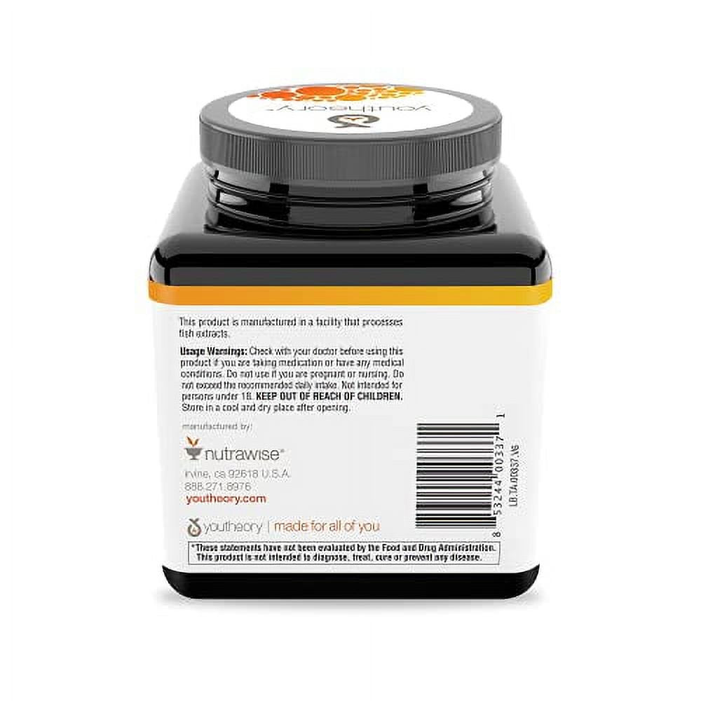 Youtheory Turmeric Curcumin Supplement with Black Pepper Bioperine, Powerful Antioxidant Properties for Joint & Healthy Inflammation Support, 120 Tablets