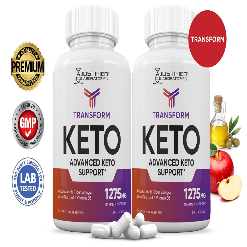 Transform Keto ACV Pills 1275Mg Alternative to Gummies Dietary Supplement 60 Capsules