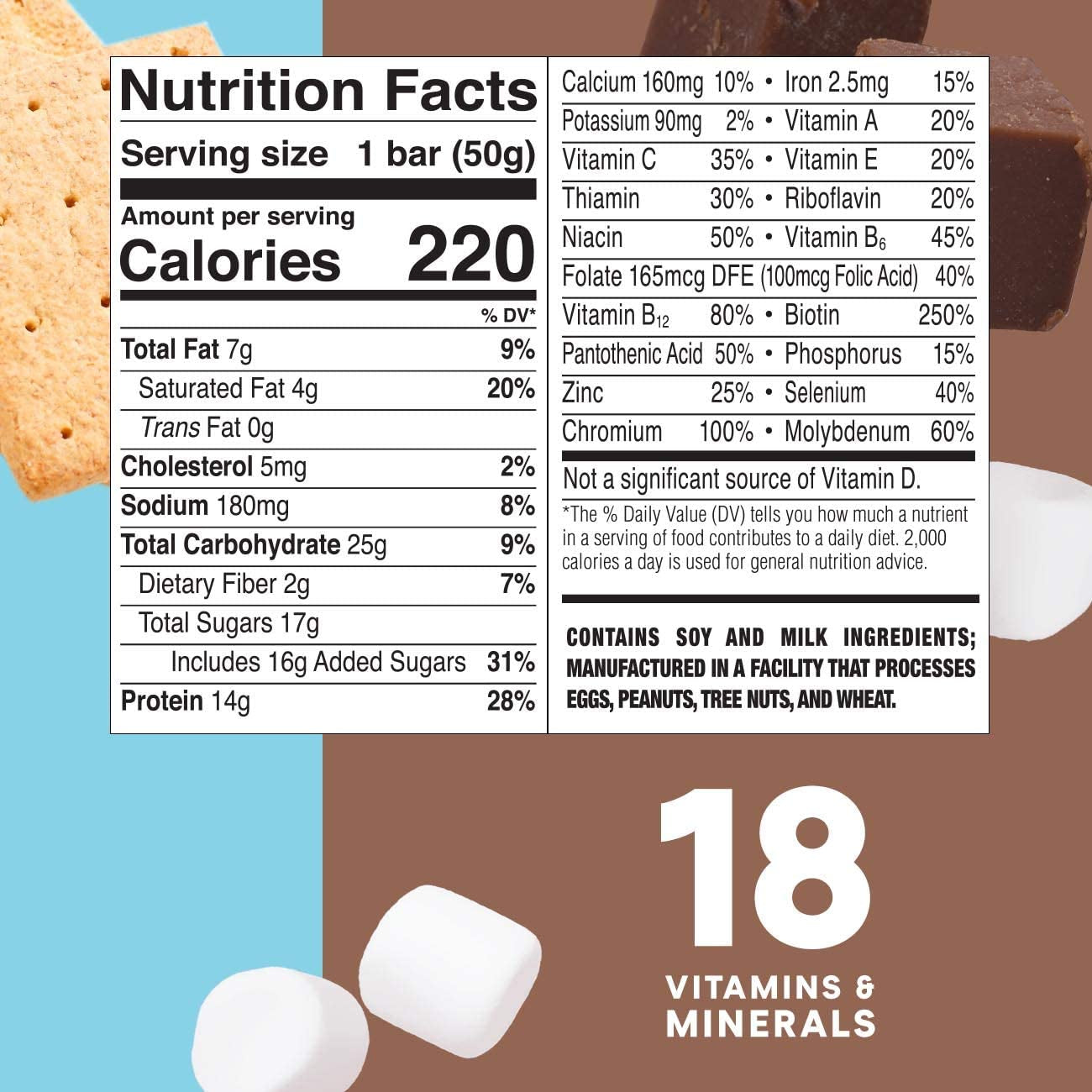 Zoneperfect Protein Bars, 14G Protein, 18 Vitamins & Minerals, Nutritious Snack Bar, Fudge Graham, 18 Bars