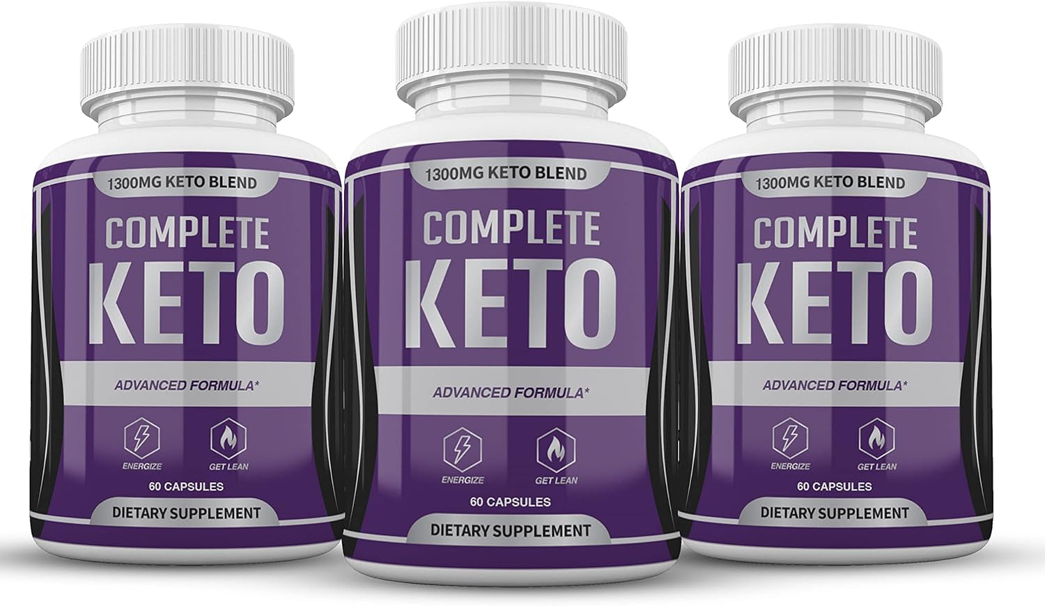 (Official) Complete Keto, Advanced Formula, Made in the USA, (3 Bottle Pack), 90 Day Supply