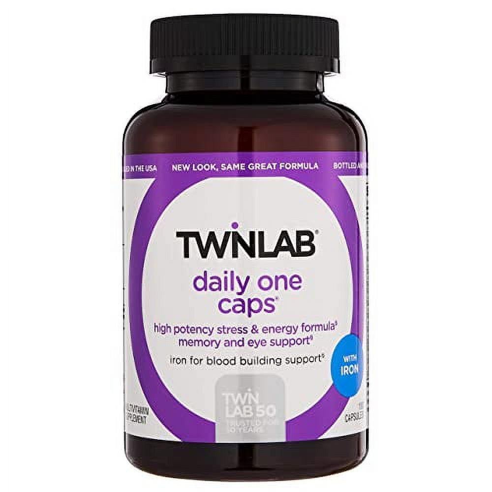 Twinlab Daily One Caps with Iron - 180 Capsules Multivitamins