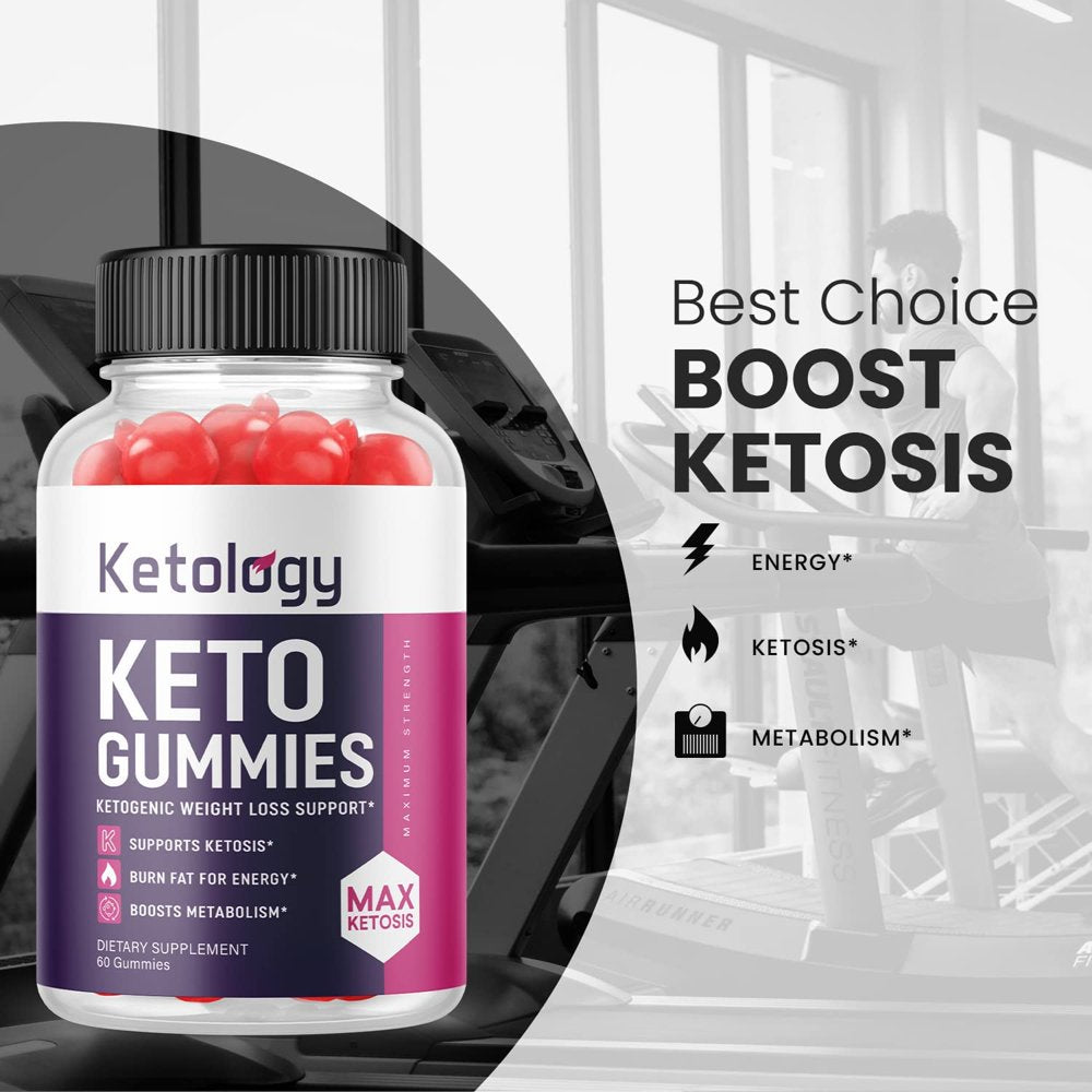 (1 Pack) Ketology Keto ACV Gummies - Supplement for Weight Loss - Energy & Focus Boosting Dietary Supplements for Weight Management & Metabolism - Fat Burn - 60 Gummies