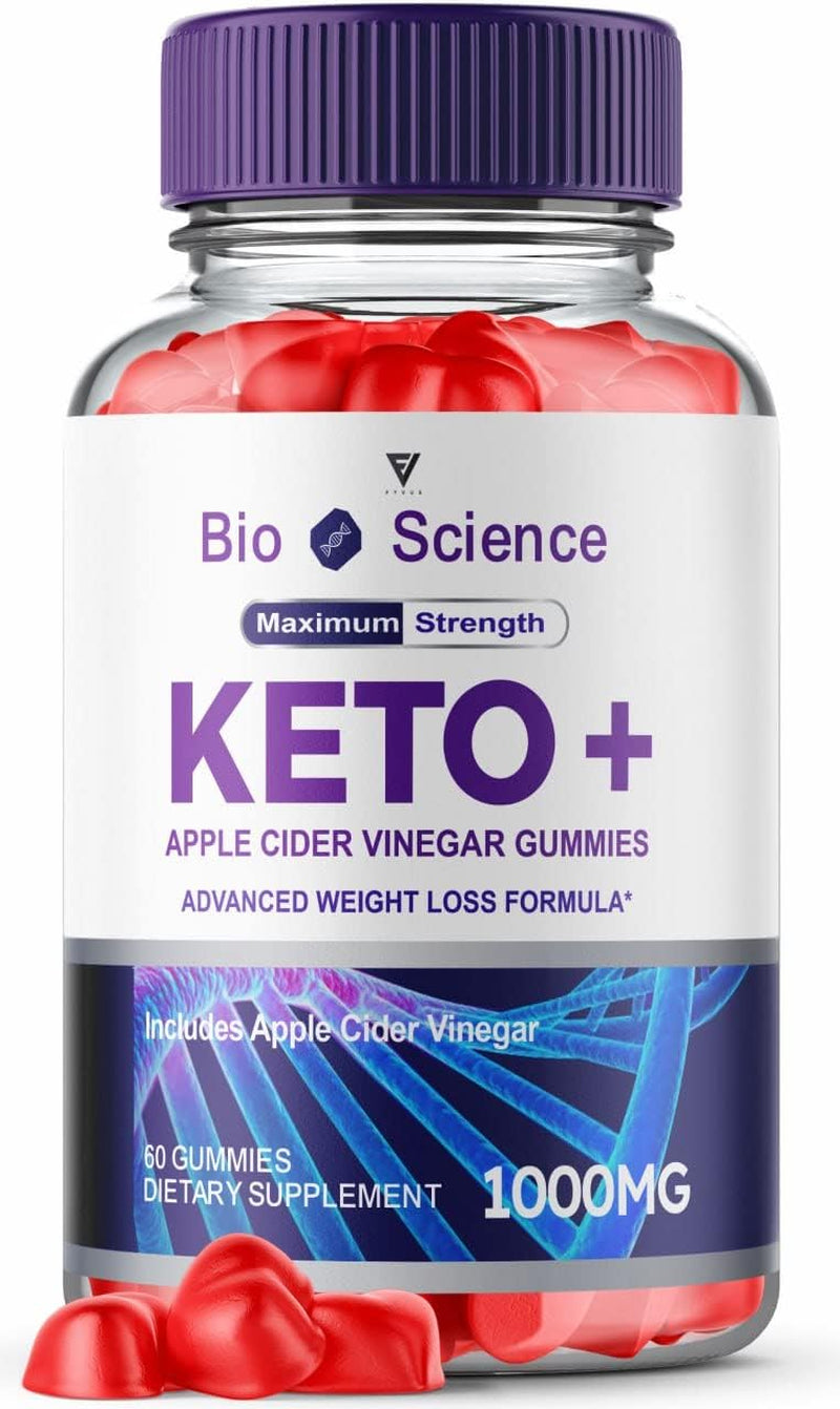 Bioscience Keto ACV Gummies Bioscience Keto Gummies for Weight Loss plus - Bio Science Keto Apple Cider Vinegar Gummies Supplement 1000MG Folate Beet Root Juice (60 Gummies)