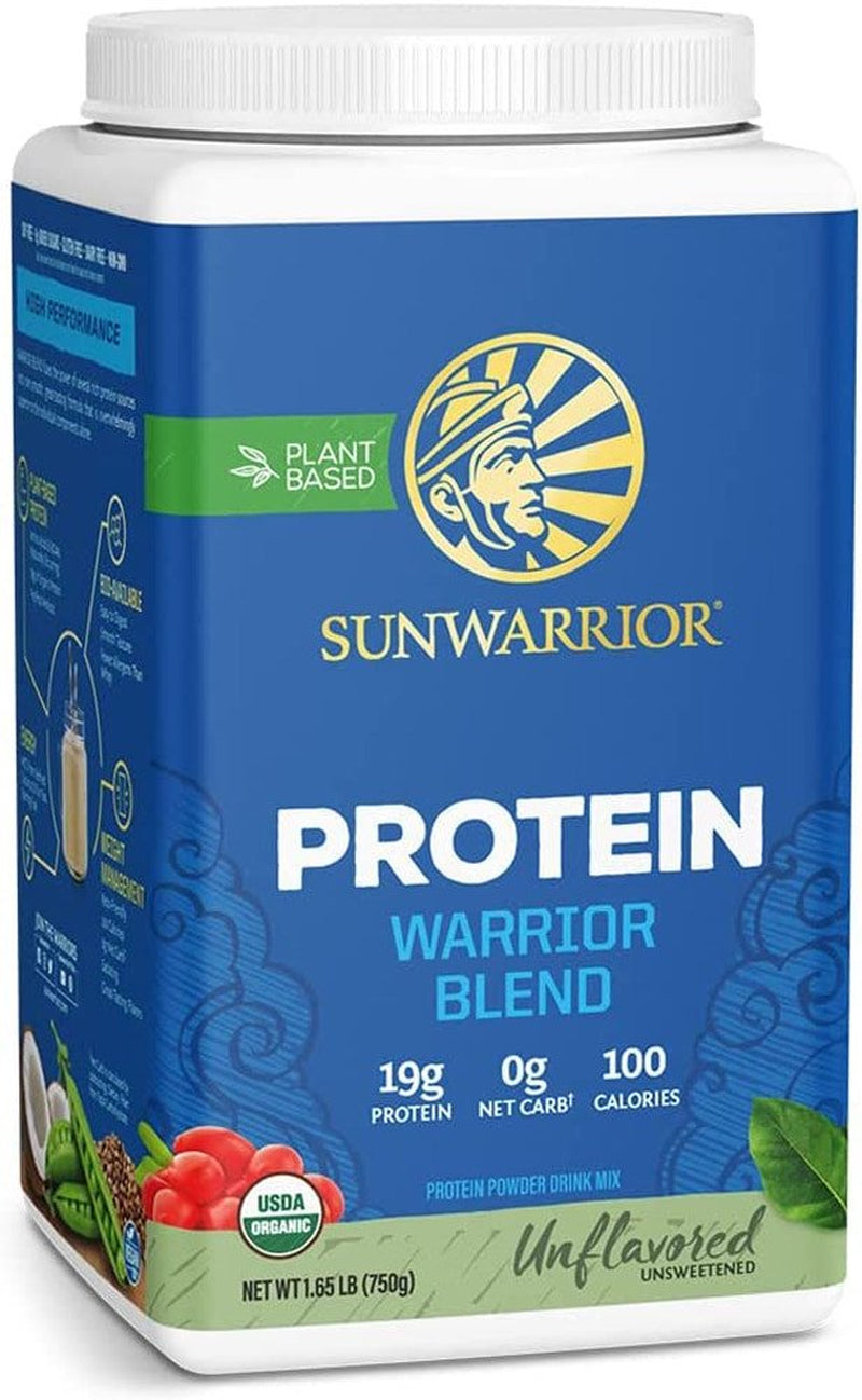 Sunwarrior Protein Warrior Blend Unflavored -- 1.65 Lbs