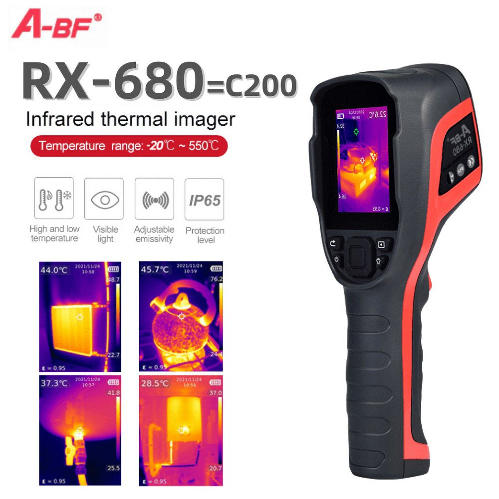 A-BF RX-680 Industrial Thermal Imaging Camera for Repair Infrared Thermal Imager 256*192 Pixels Home Heat Detection -20°C~550°C