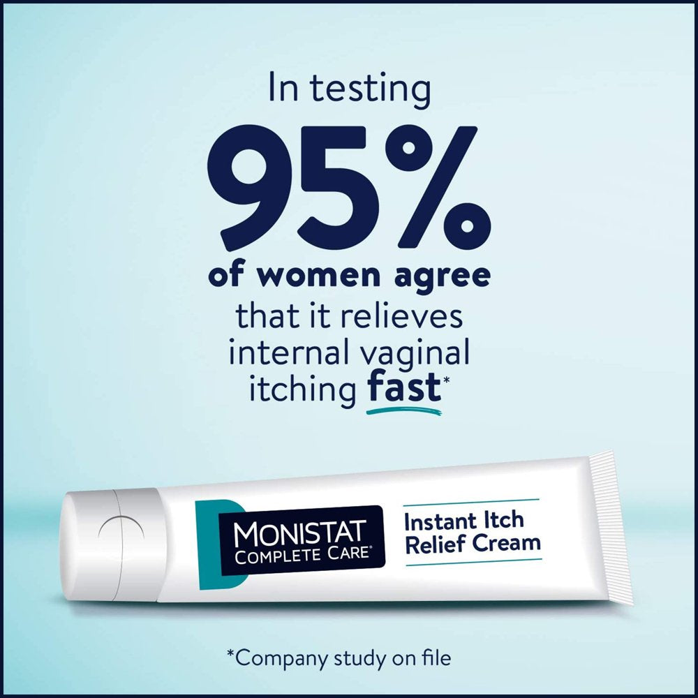 Monistat Instant Itch Relief Cream for Women, Maximum Strength Feminine Itch Care, 1 Oz