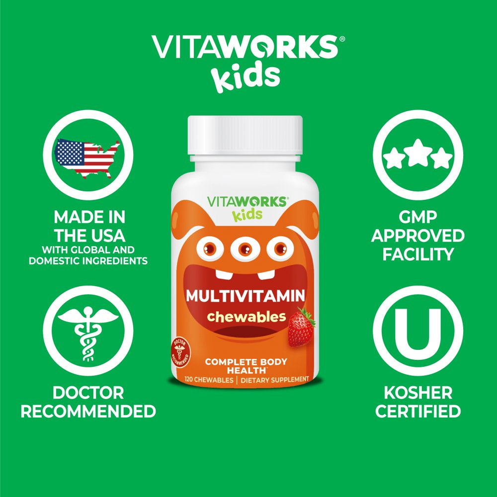Vitaworks Kids Multivitamin with Iron & Minerals Chewables