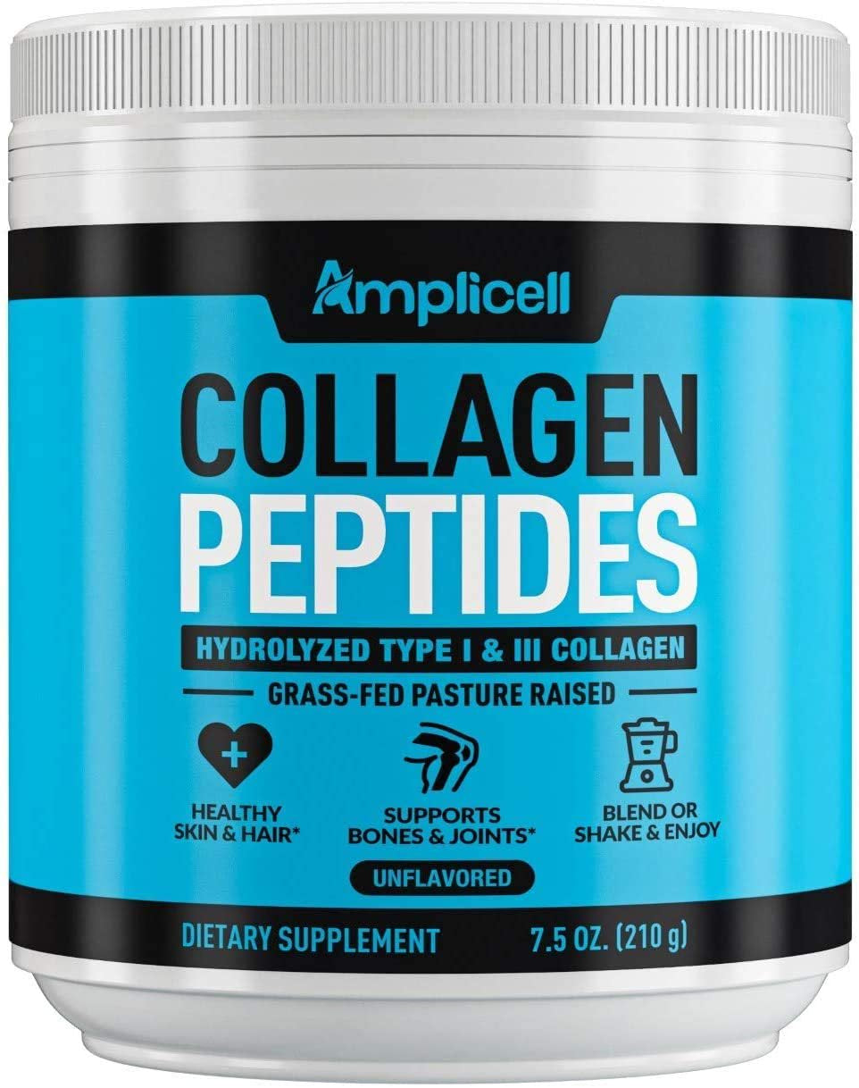 Collagen Peptides - 210G Hydrolyzed Collagen - Type 1 & Type 3 Multi Collagen Protein Powder - Grass Fed Collagen Powder - Vegan Collagen Keto Protein Powder - Pure & Unflavored Collagen Hydrolysate