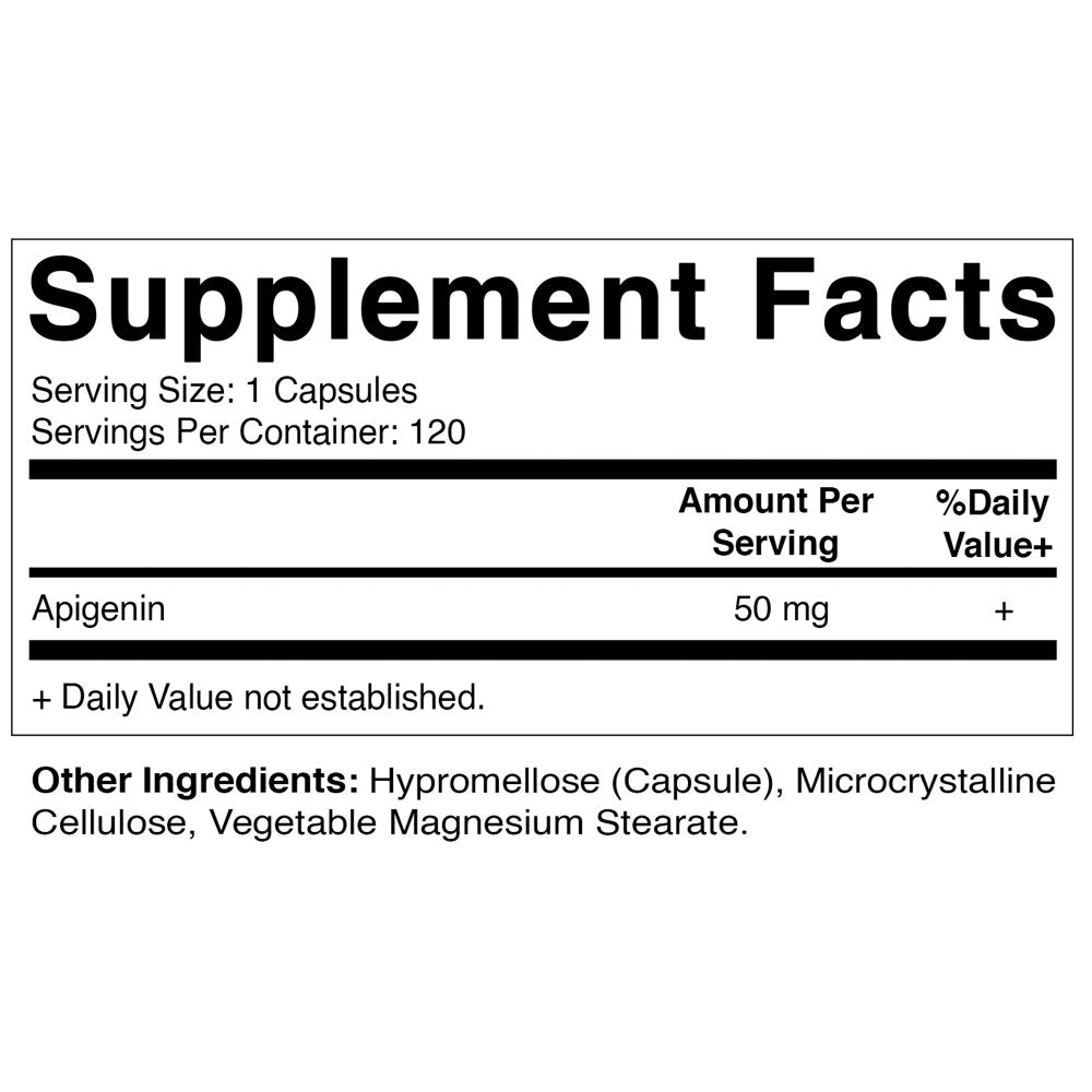 Vitamatic Apigenin 50 Mg 120 Veg Capsules