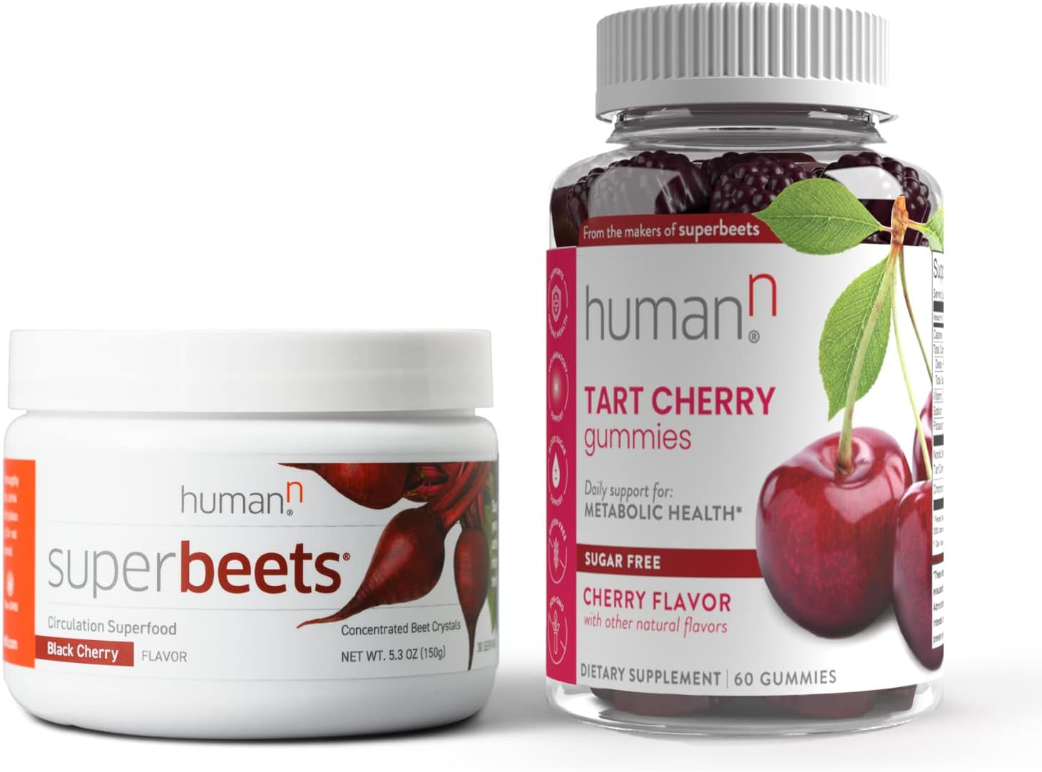 Humann Superbeets Black Cherry Powder & Tart Cherry Gummies