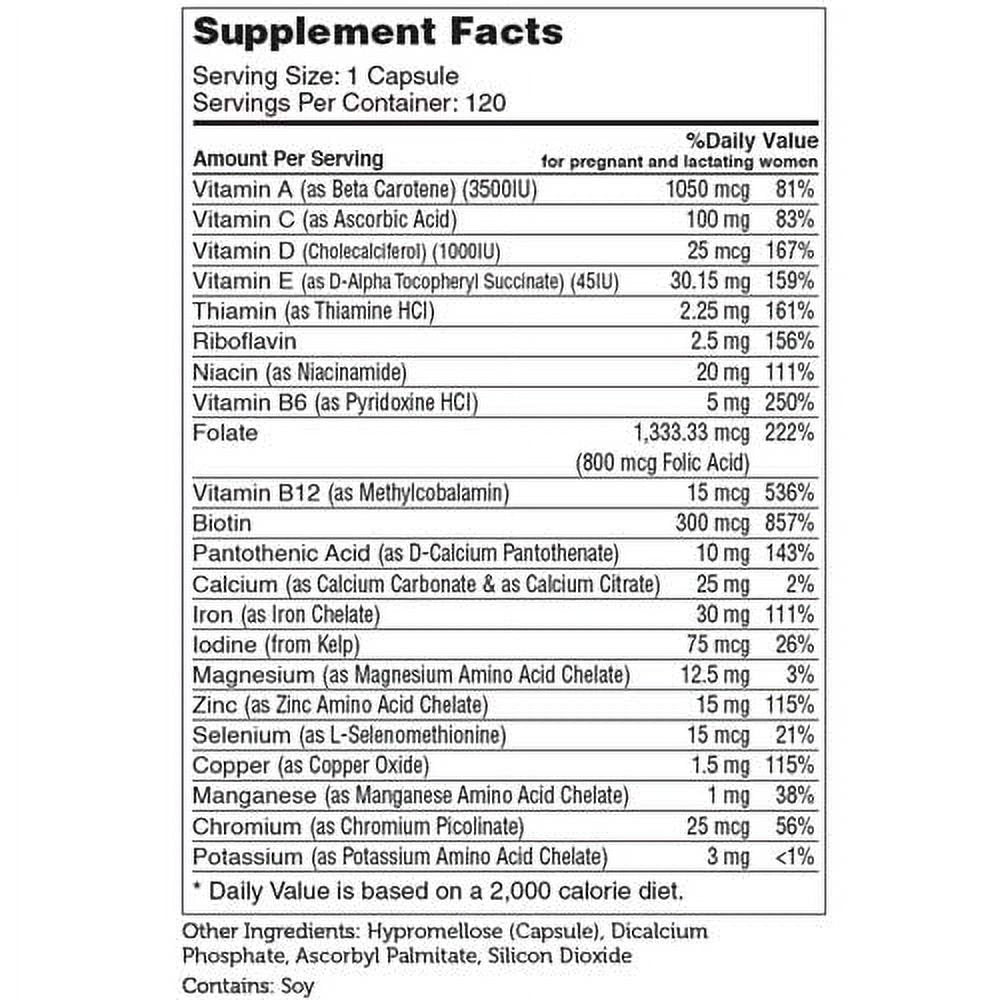 Total One Prenatal, 120 Capsules, Zahler