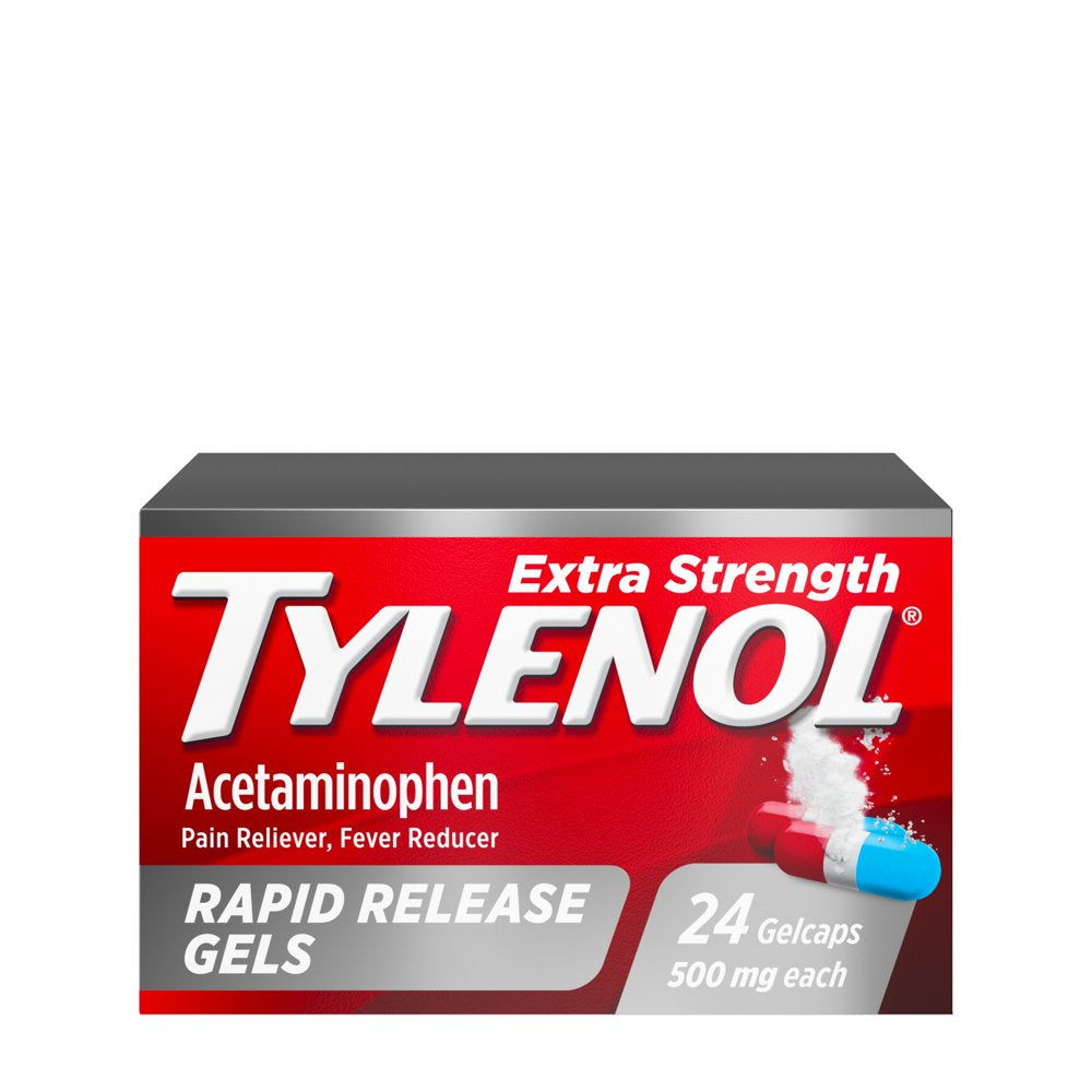 Tylenol Extra Strength Acetaminophen Rapid Release Gels, 24 Ct