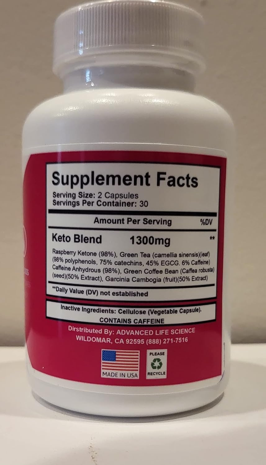 (Official) Trim Keto, Advanced Strong Formula 1300Mg, Made in the USA, (2 Bottle Pack), 60 Day Supply