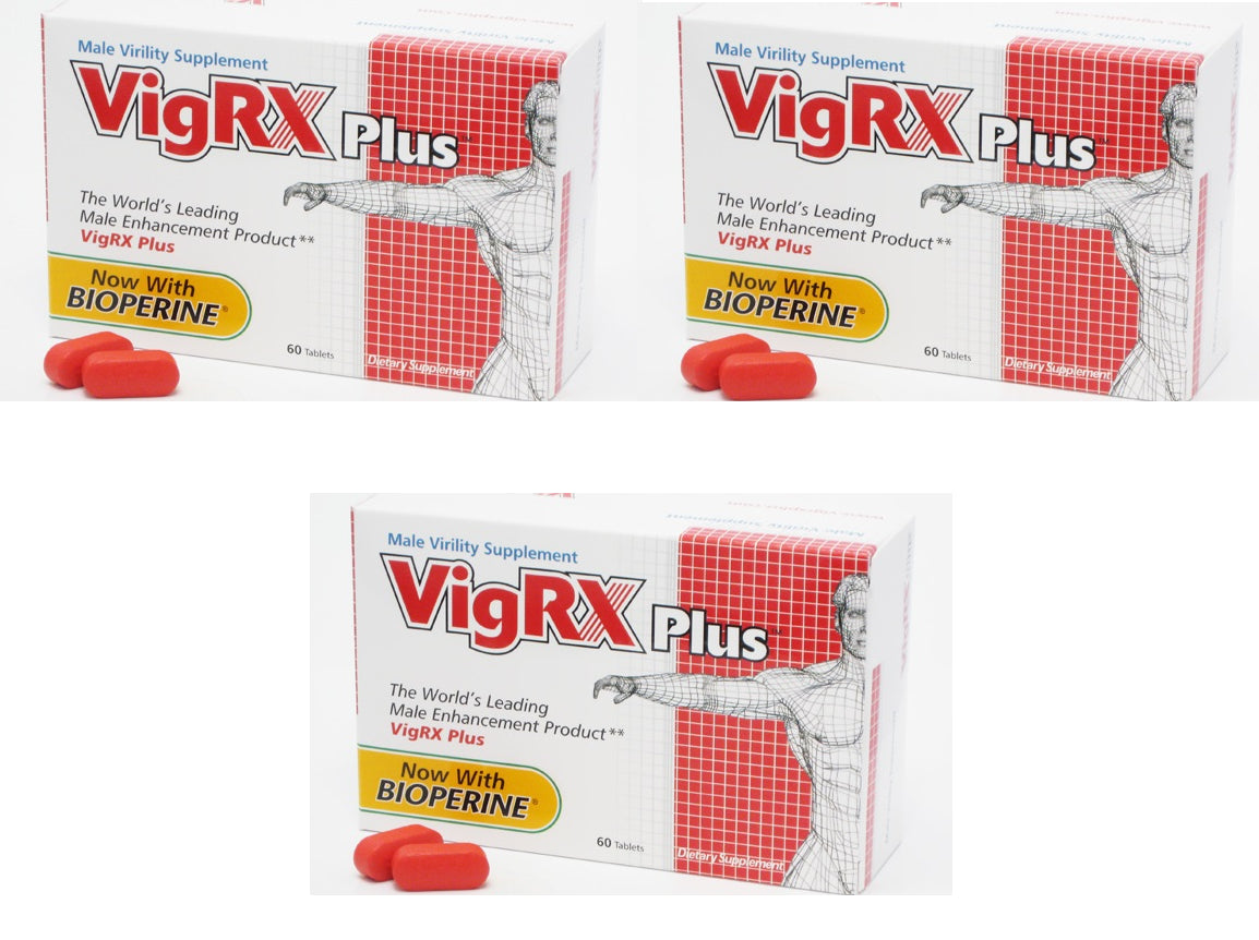 Vigrx plus - 3 Month Supply - 60 Capsules Each; Oral Herbal Supplement