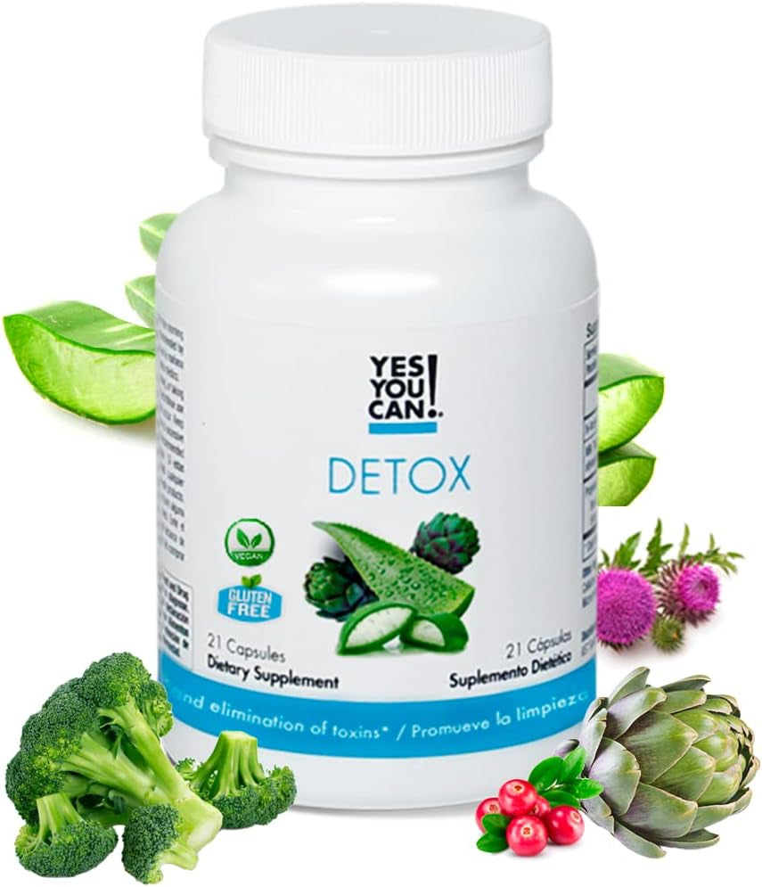 Yes You Can! Natural Detox Cleanse - Daily Cleanse Supplement for Men & Women - Detox Pills for Body Cleanse - Digestive Cleanse & Restore - Detox plus Kit - 21 Capsules