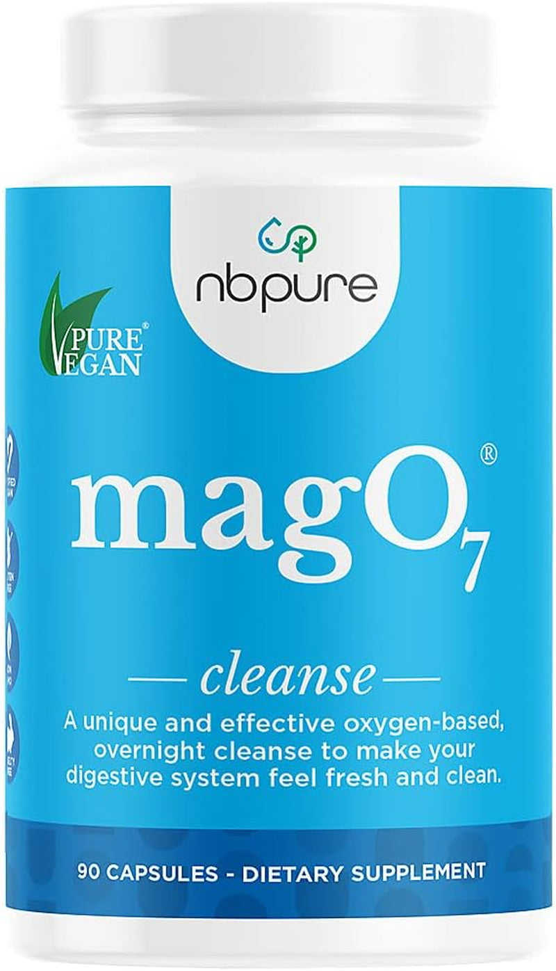 Nbpure Liver Fend Liver Detox & Milk Thistle 90 Ct, Mag O7 Oxygen Digestive System Cleanser Capsules 90 Ct, Enzybiotic Probiotic Digestive Enzyme 60 Ct & Vitamin D Liquid Vitami D3 Spray Bundle