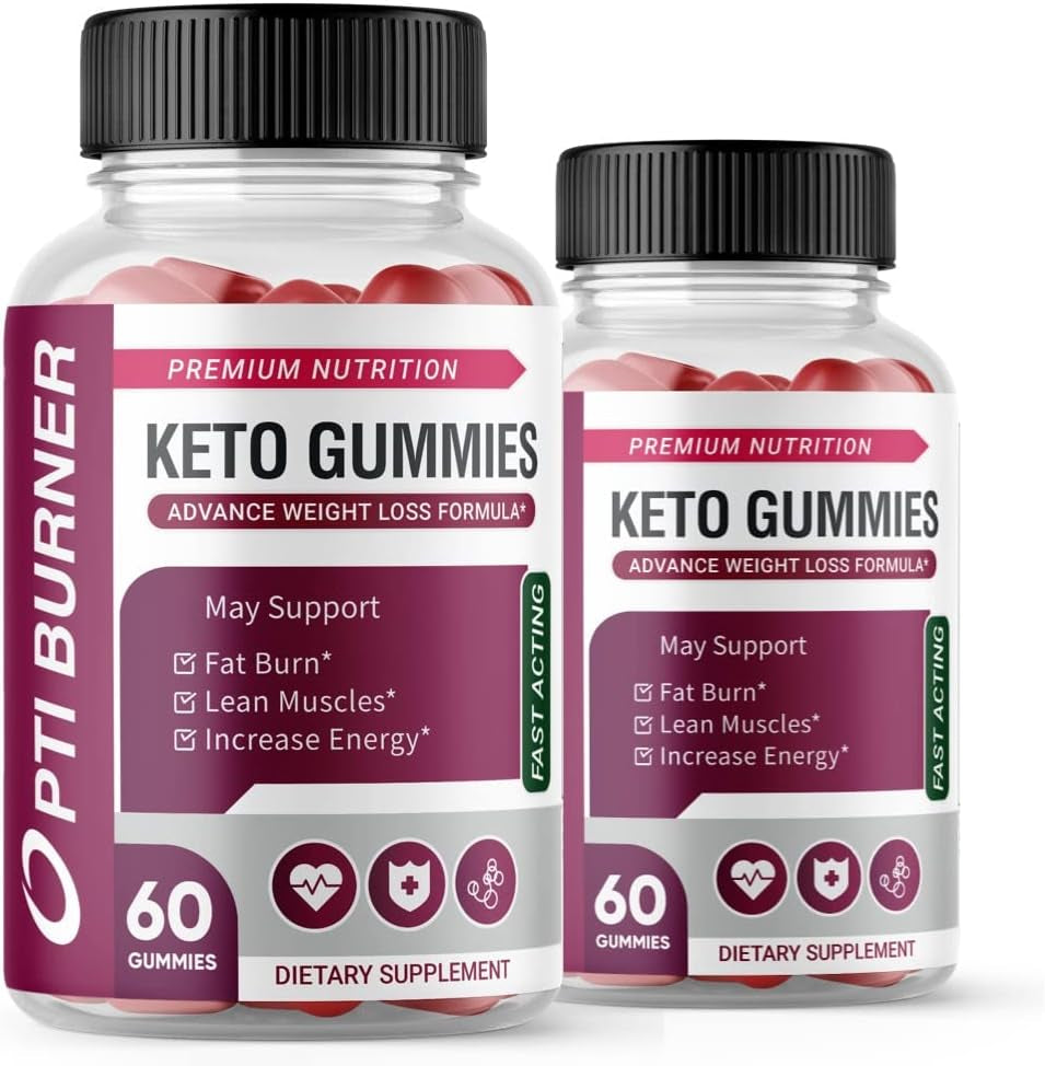 Zonata Optiburner Keto Gummies, Opti Burner ACV Gummies, 120 Gummies (Pack of 2)