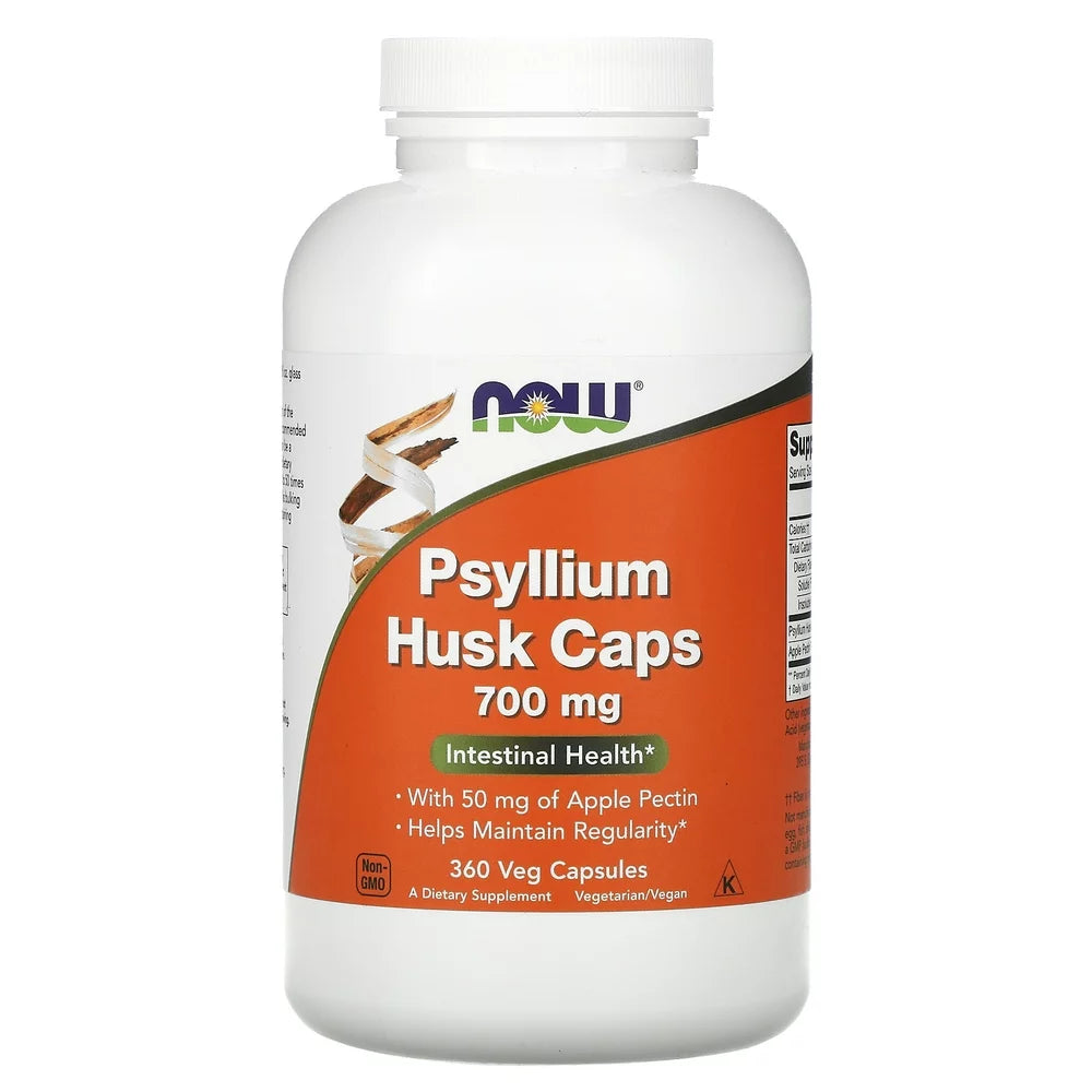 NOW Foods Psyllium Husk Caps, 700 Mg , 360 Veg Capsules