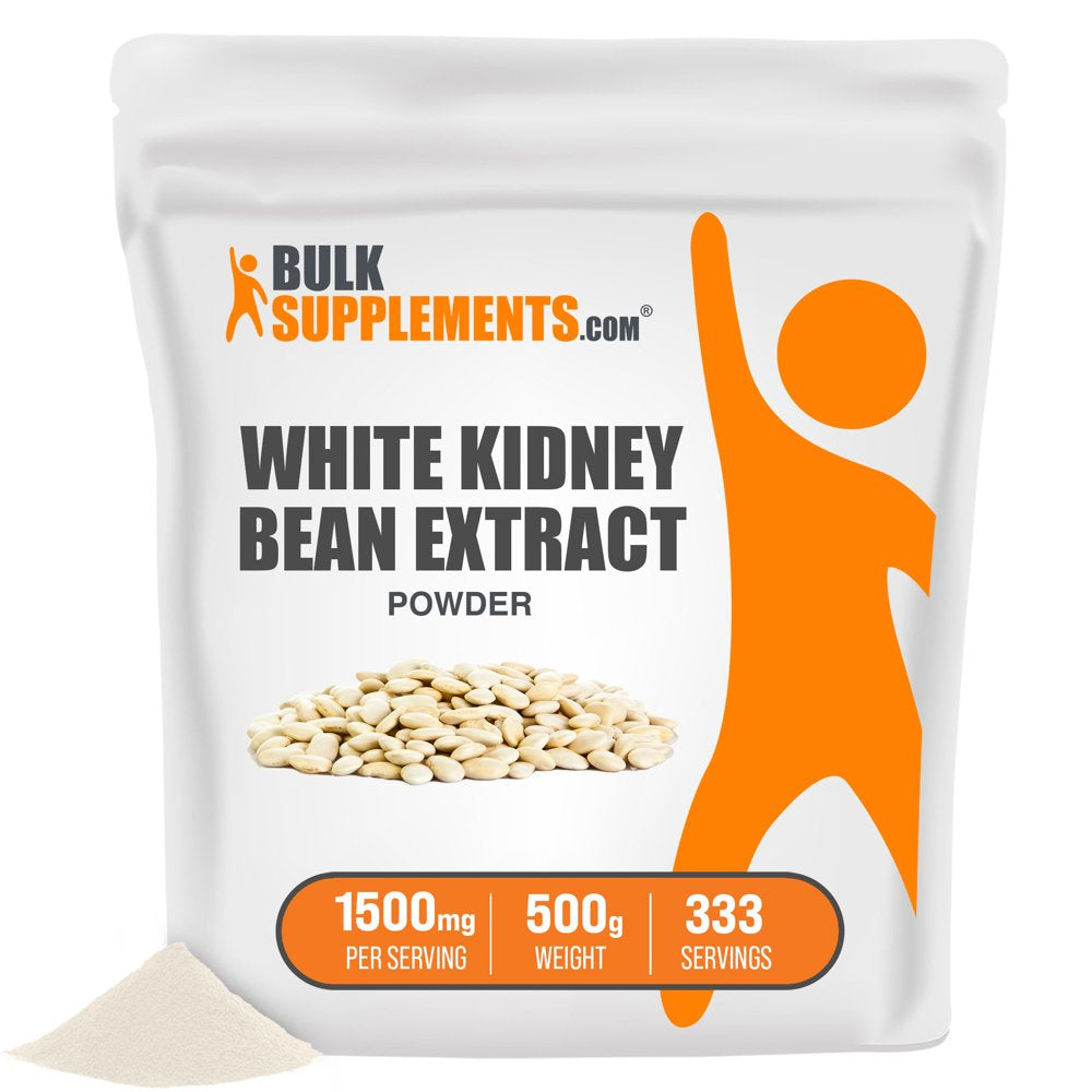 Bulksupplements.Com White Kidney Bean Extract - Hunger Suppressant for Men - Sugar Blocker - Lean Bean - Carb Blocker (500 Grams - 1.1 Lbs)