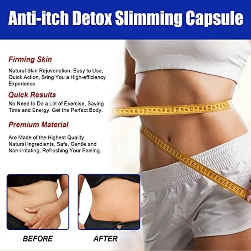 TURSHI Soothe&Slim Anti-Itch Detox Slimming Capsule,Anniecare Instant Anti-Itch Detox Slimming Product,Anti Itch Detox Slimming Capsule,Promote Women'S Health-50 أو