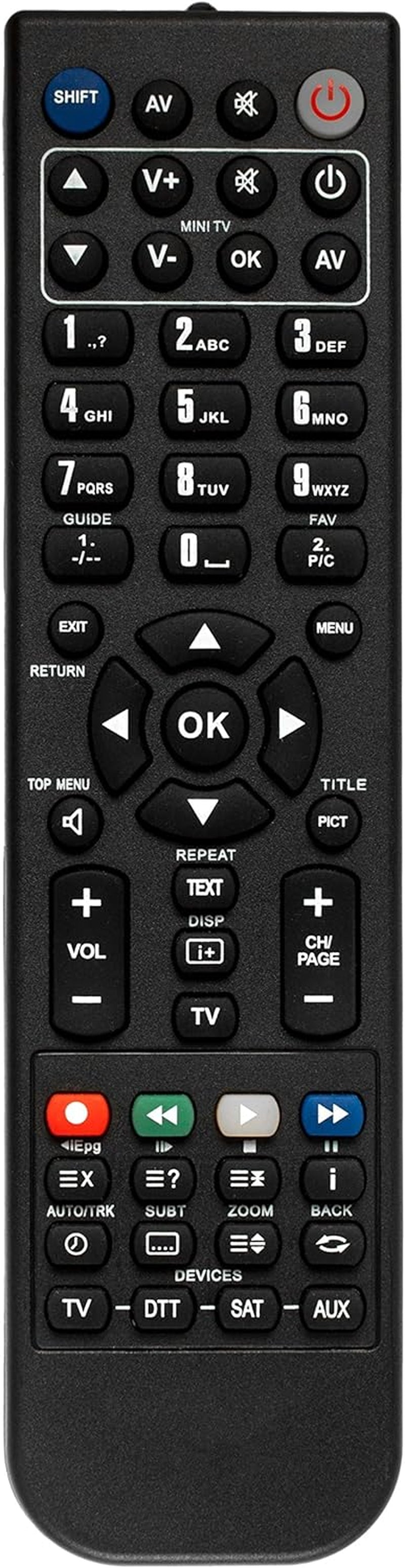 Replacement Remote for Pioneer HTP2500, HTP2600, 8300740600010IL Standard V1