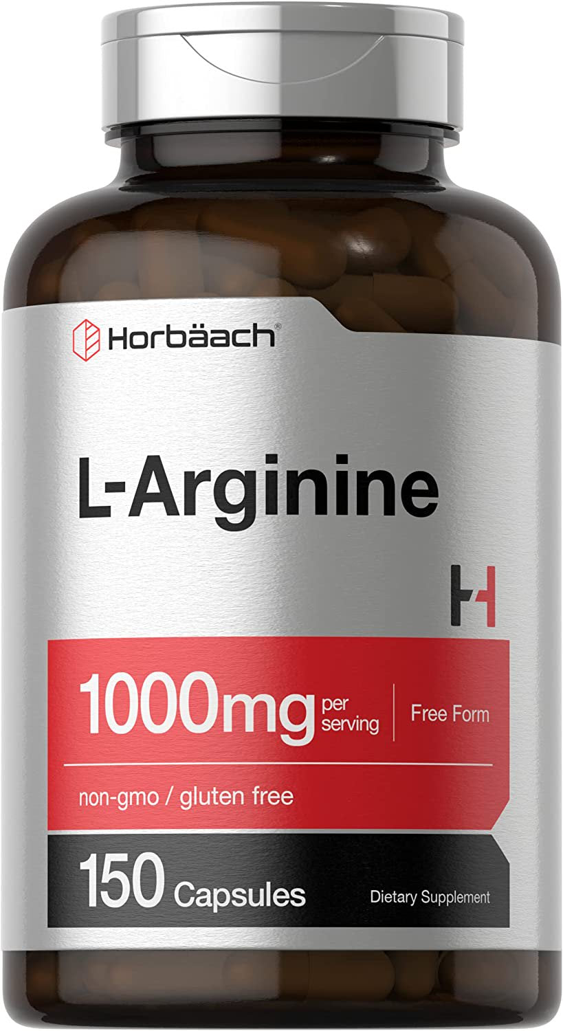 L Arginine 1000Mg | 150 Capsules | Free Form | by Horbaach