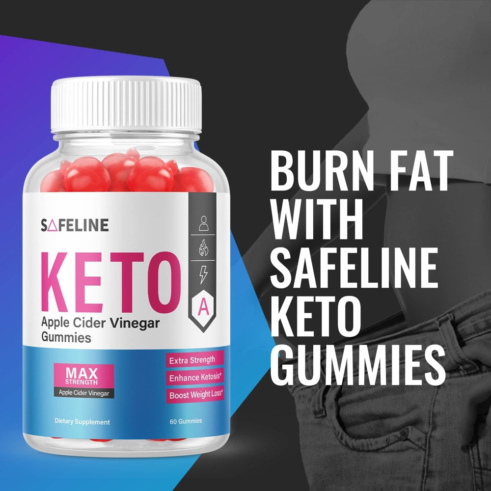 (3 Pack) Safeline Keto ACV Gummies - Supplement for Weight Loss - Energy & Focus Boosting Dietary Supplements for Weight Management & Metabolism - Fat Burn - 180 Gummies