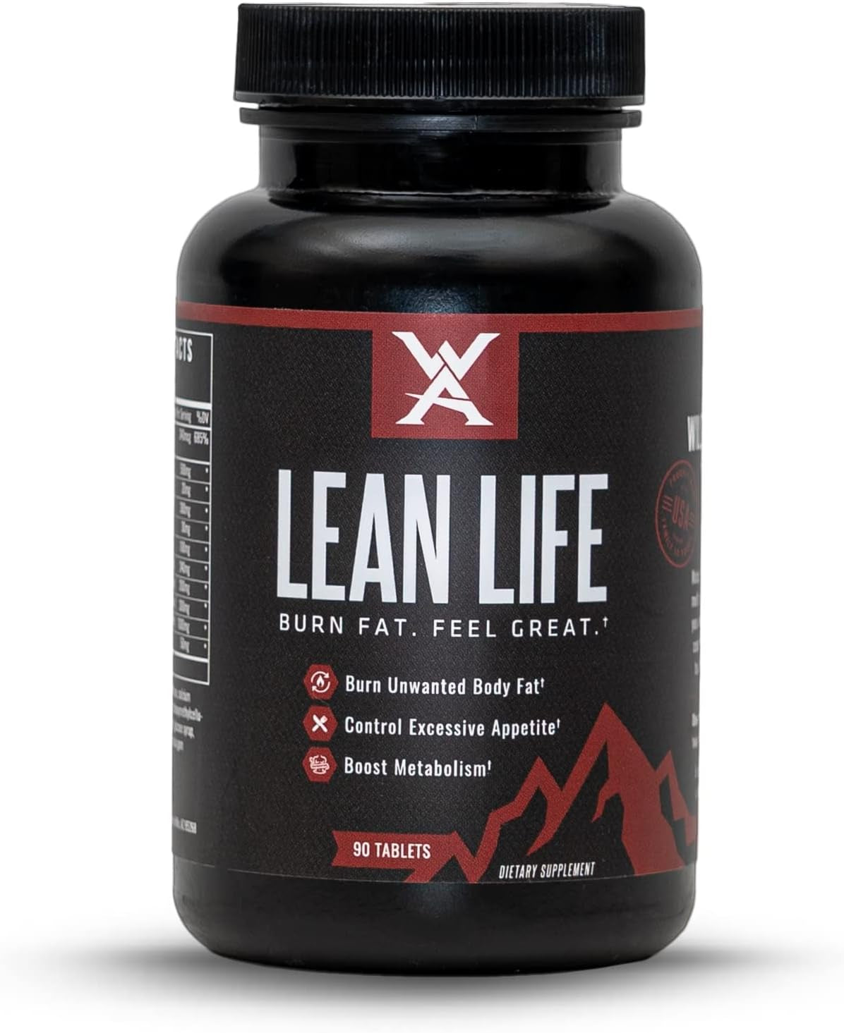 Wilderness Athlete - Lean Life | Thermogenic Fat Burner for Men & Women - Appetite Suppressant for Weight Loss Supplements - Burn Fat with Garcinia Cambogia, Feel Great (90Count Bottle)