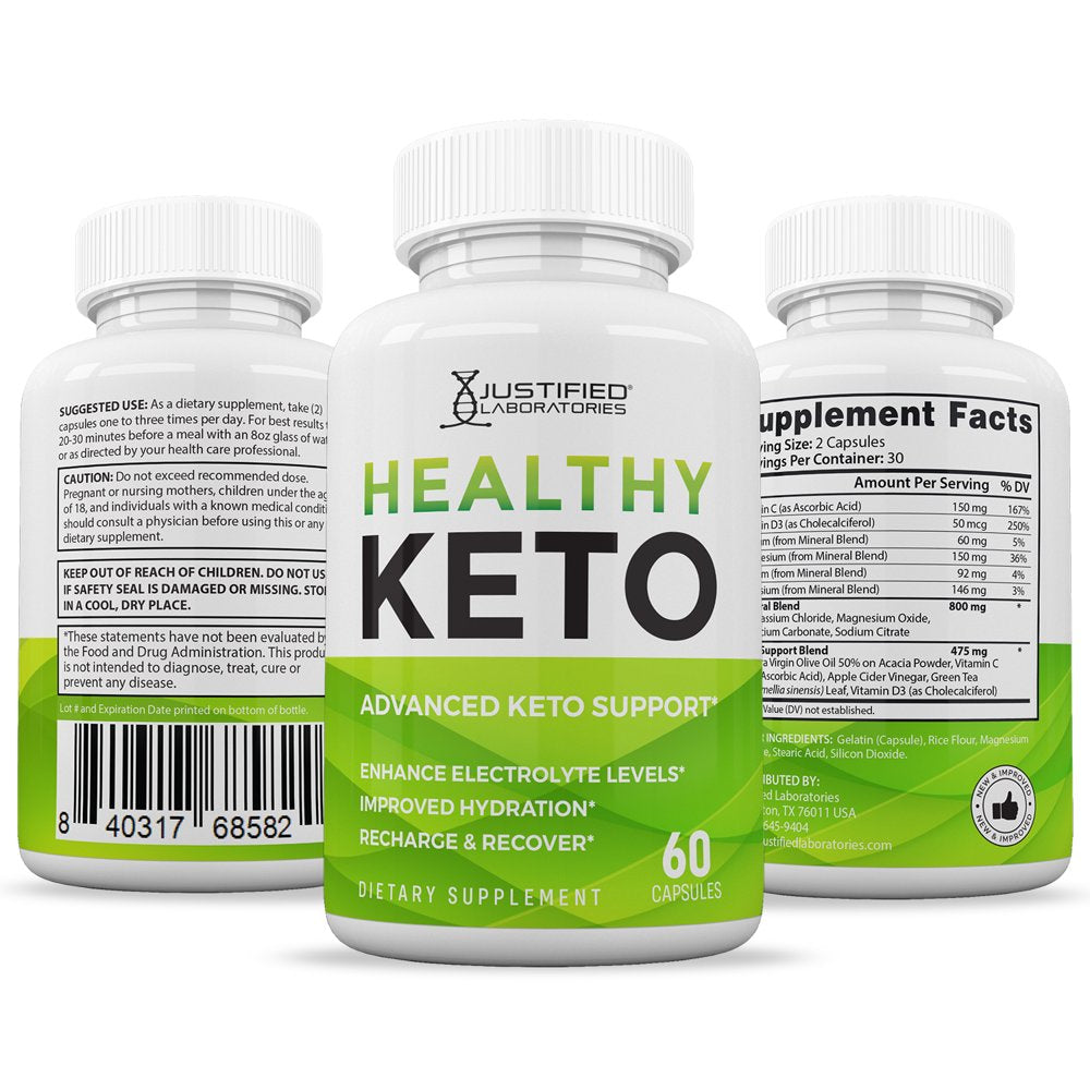 (2 Pack) Healthy Keto ACV Pills 1275Mg Dietary Supplement 120 Capsules