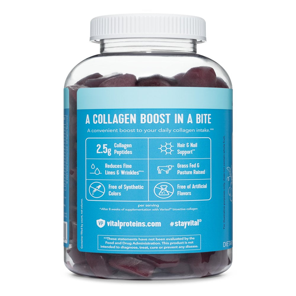 Vital Proteins Collagen Supplement Gummies, Grape Flavor, 120 Count