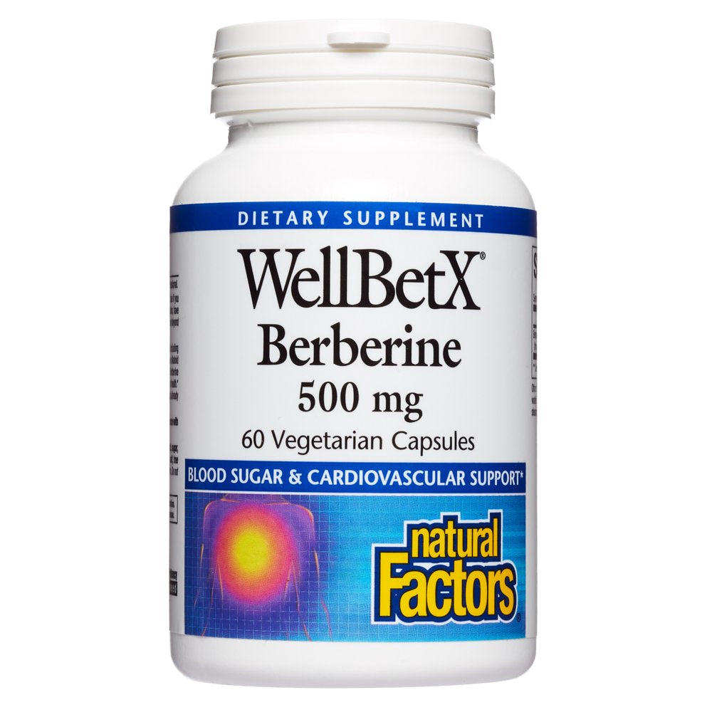 Wellbetx Berberine 500 Mg by Natural Factors, 60 Capsules