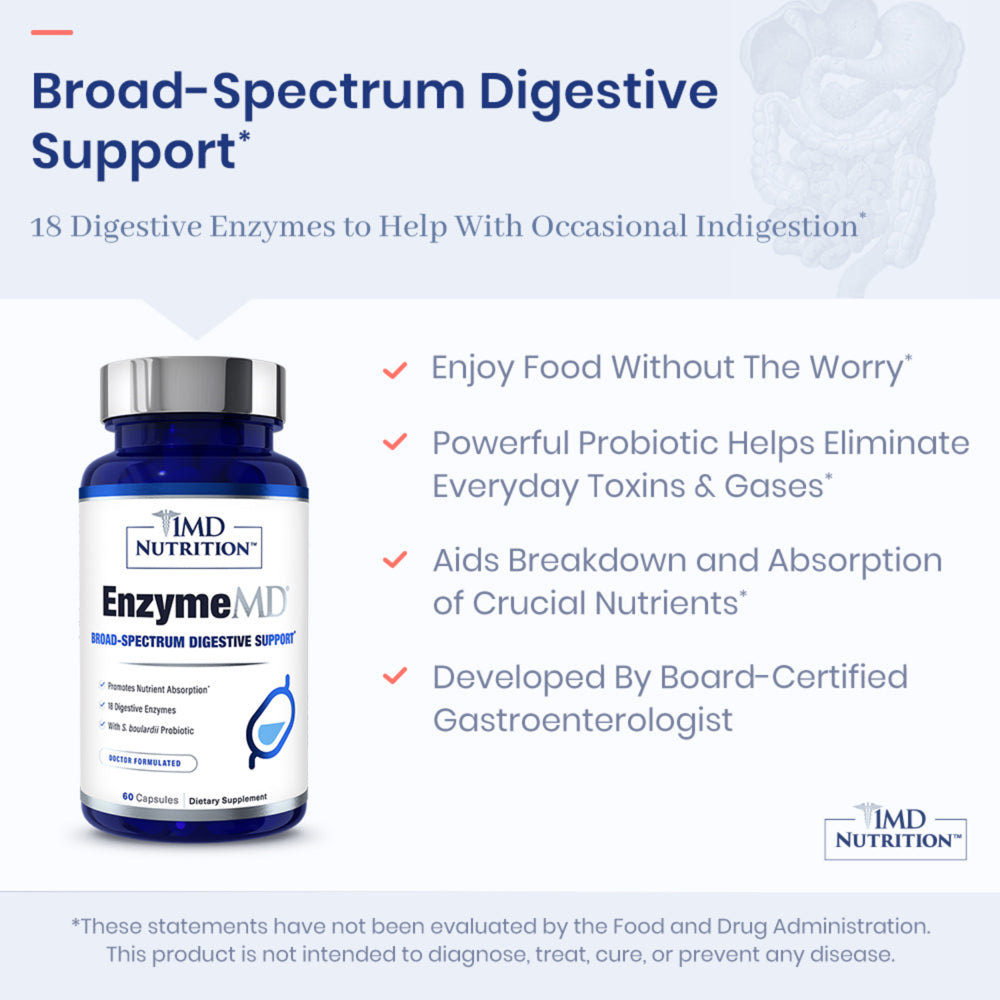 1MD Nutrition Enzymemd - Digestive Enzymes Supplement