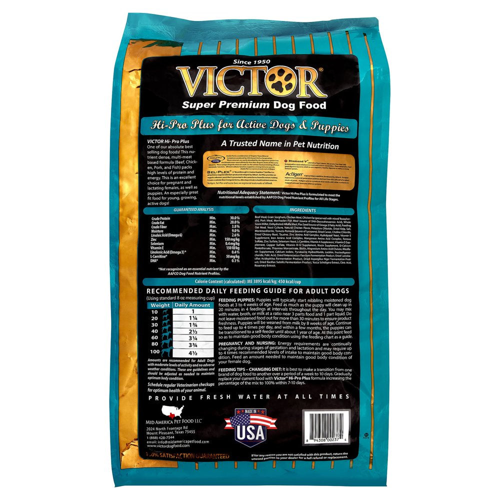 Victor Hi-Pro plus Active All Stages Dog Food