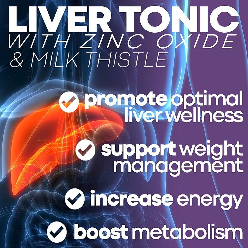 Liver Cleanse Detox & Fatty Liver Repair Formula with Milk Thistle - Artichoke and 24 Herbs Liver Health Support Supplement: Silymarin, Dandelion and Chicory Root - 120 Vegan Capsules