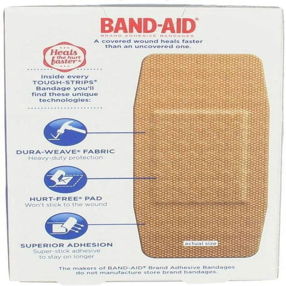 Band-Aid Water Block Tough-Strip Waterproof Elastic Bandage XL, 10Ct 5-Pack