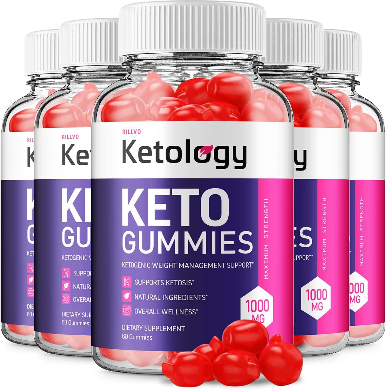 (5 Pack) Ketology ACV Gummies - Advanced Formula Ketology Keto Apple Cider Vinegar Gummies (300 Gummies)