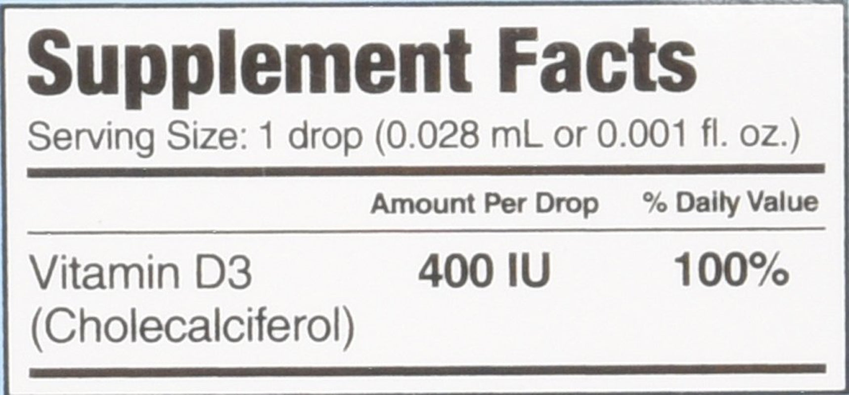 Ddrops Baby 400 IU, Vitamin D, 90 Drops 2.5Ml (0.08 Fl.Oz)