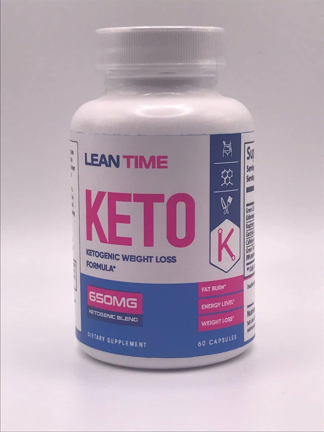 Keto BHB Real (2 Pack) Lean Time Keto Pills, 120 Count, 2 Months Supply, 60 Count (Pack of 2)