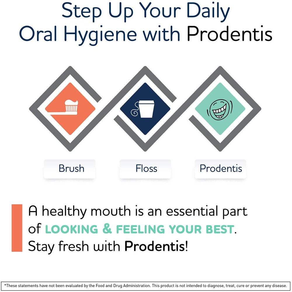 Biogaia Prodentis Mint Lozenges, a Dental Probiotic for Men and Women, Promotes Heathy Teeth and Gums, Fights Bad Breath, Alcohol Free, 30 Lozenges