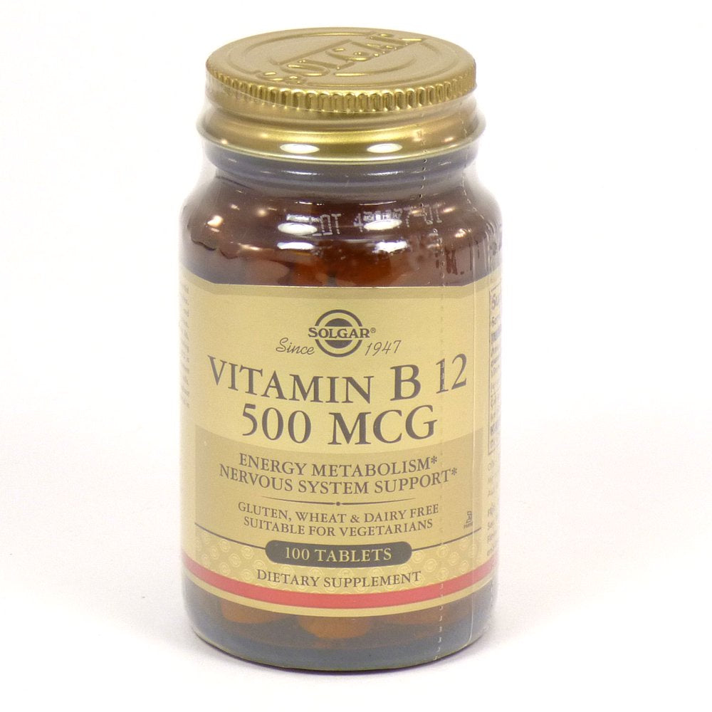 Solgar Vitamin B12 500 Mcg Tablets, 100 Ct
