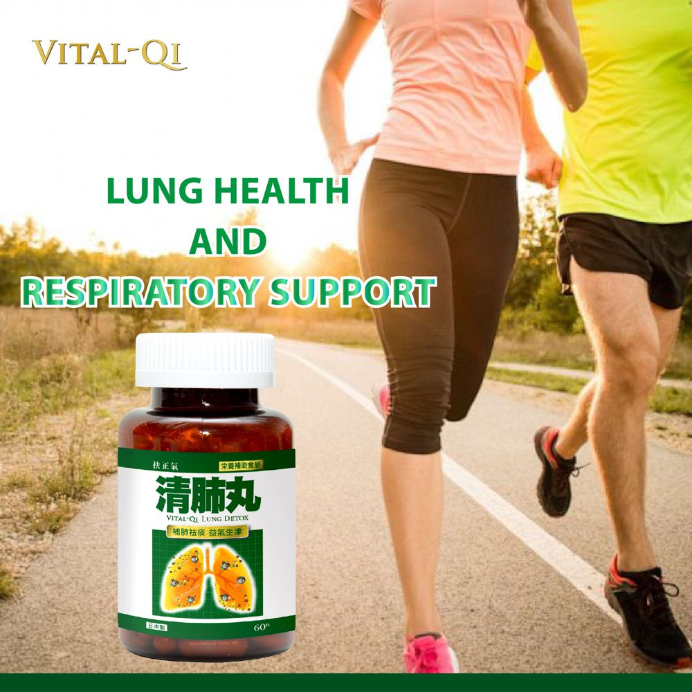 VITAL-QI Lung Detox and Cleanse Health Supplements for Support Lung, 60 Capsules