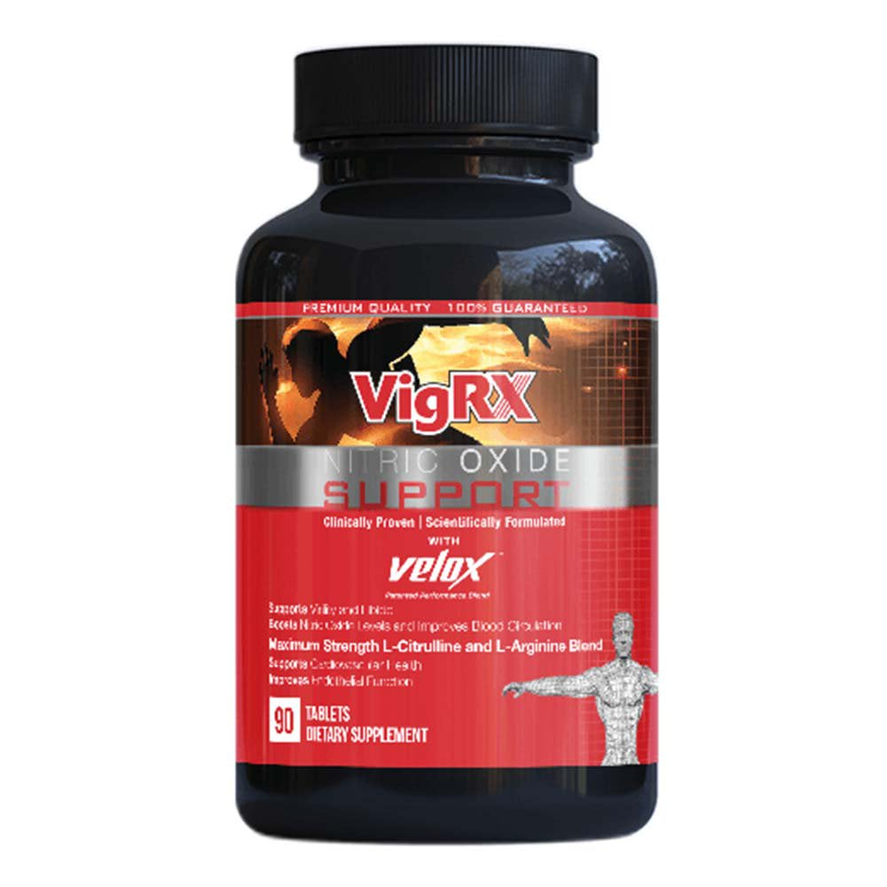 Vigrx Nitric Oxide Support (Pack of 3) 270 Count, L-Citrulline & L-Arginine Natural, Supplement, by Leading Edge Health