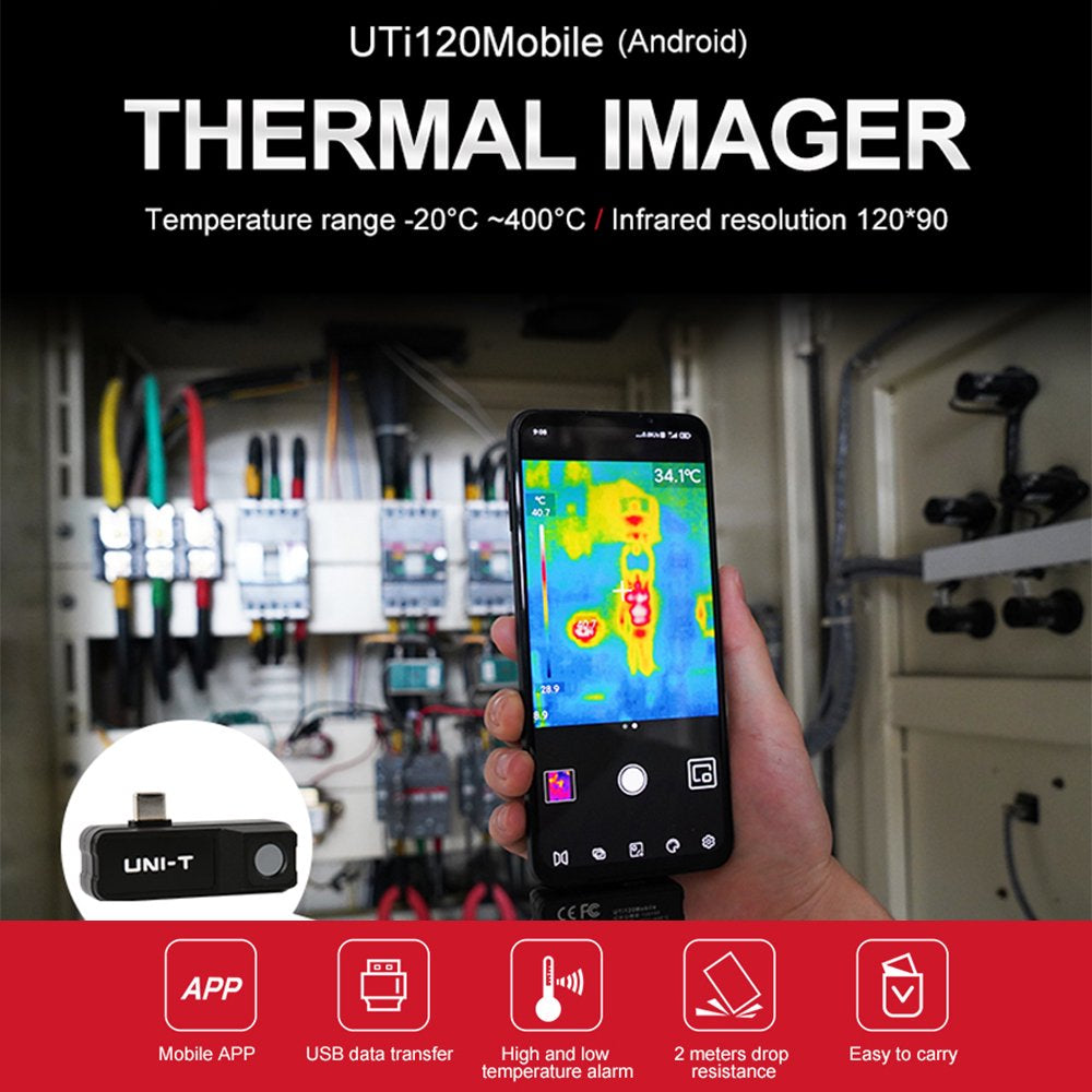 Uti120 Thermal Imager Infrared Thermal Imaging Camera for Adroid IOS Smart Phone