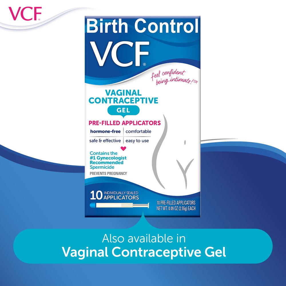 VCF Vaginal Contraceptive Spermicide Film, 9 Ct