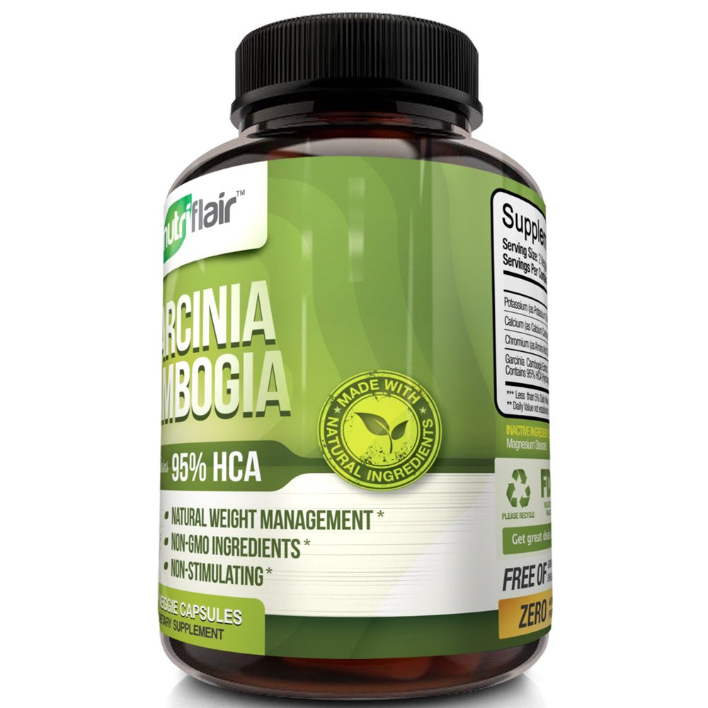 Nutriflair Garcinia Cambogia Supplement 95% HCA Metabolism Booster for Weight Loss 90 Capsules