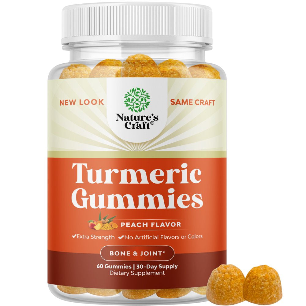 Turmeric Curcumin Immune Support Gummies - Immune Booster Turmeric Gummies for Joint Support and Advanced Skin Care - Turmeric with Black Pepper Joint Supplement Gummy Vitamins with Curcumin Powder