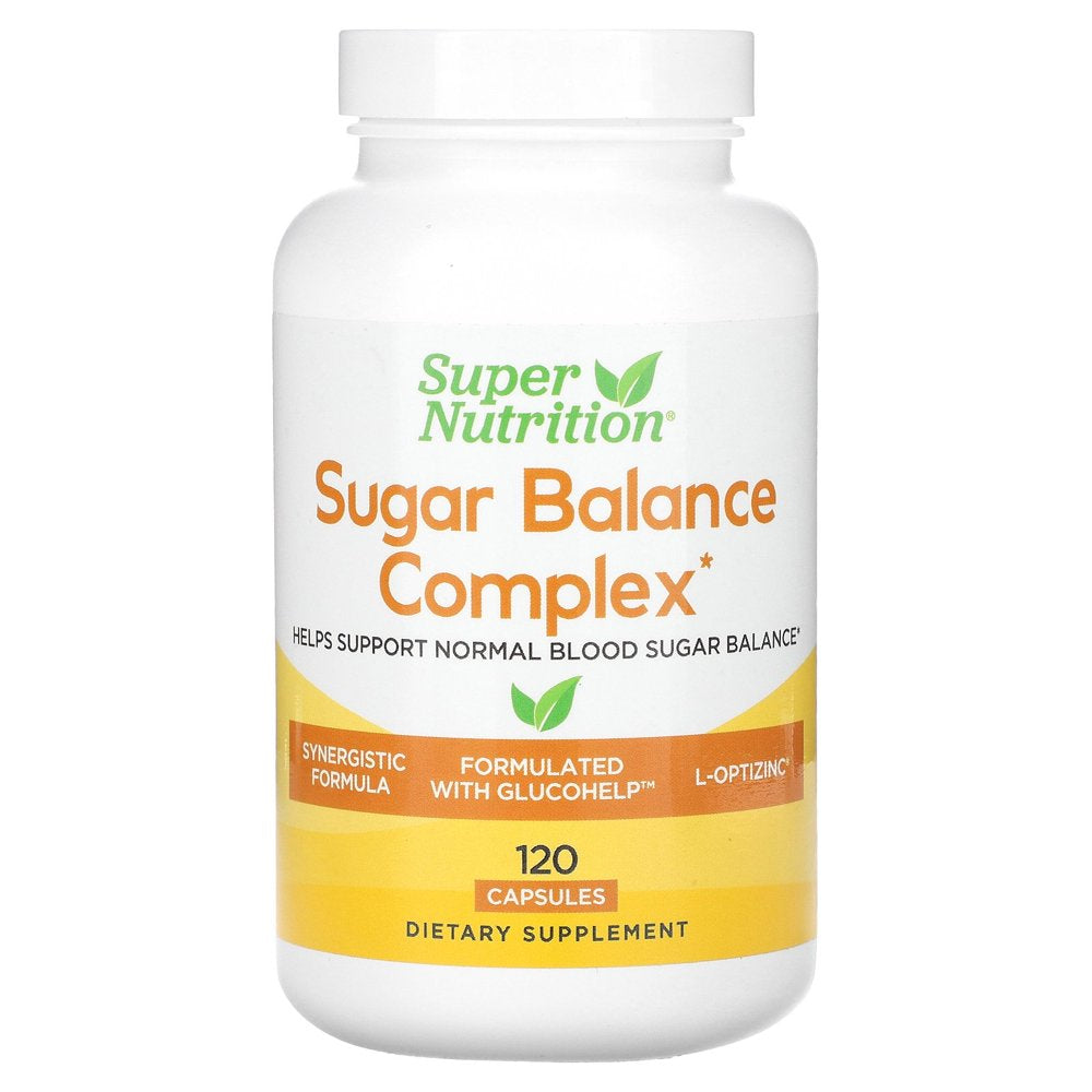 Super Nutrition Sugar Balance Complex, 120 Veggie Capsules