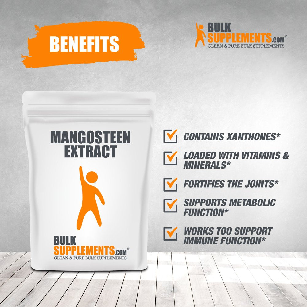 Bulksupplements.Com Mangosteen Extract, Mangosteen Fruit Extract for Immune Support and Brain Support (100 Grams - 3.5 Oz - 200 Servings)