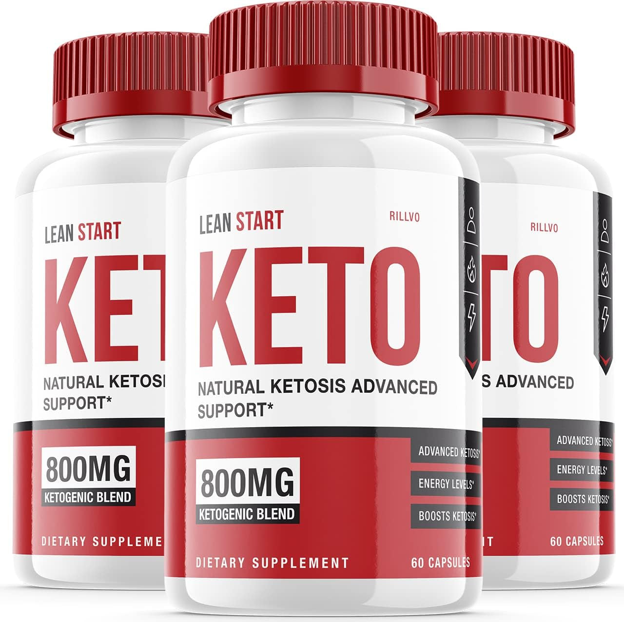 (3 Pack) Lean Start Keto Pills 800Mg Advanced Ketogenic Formula (120 Capsules)